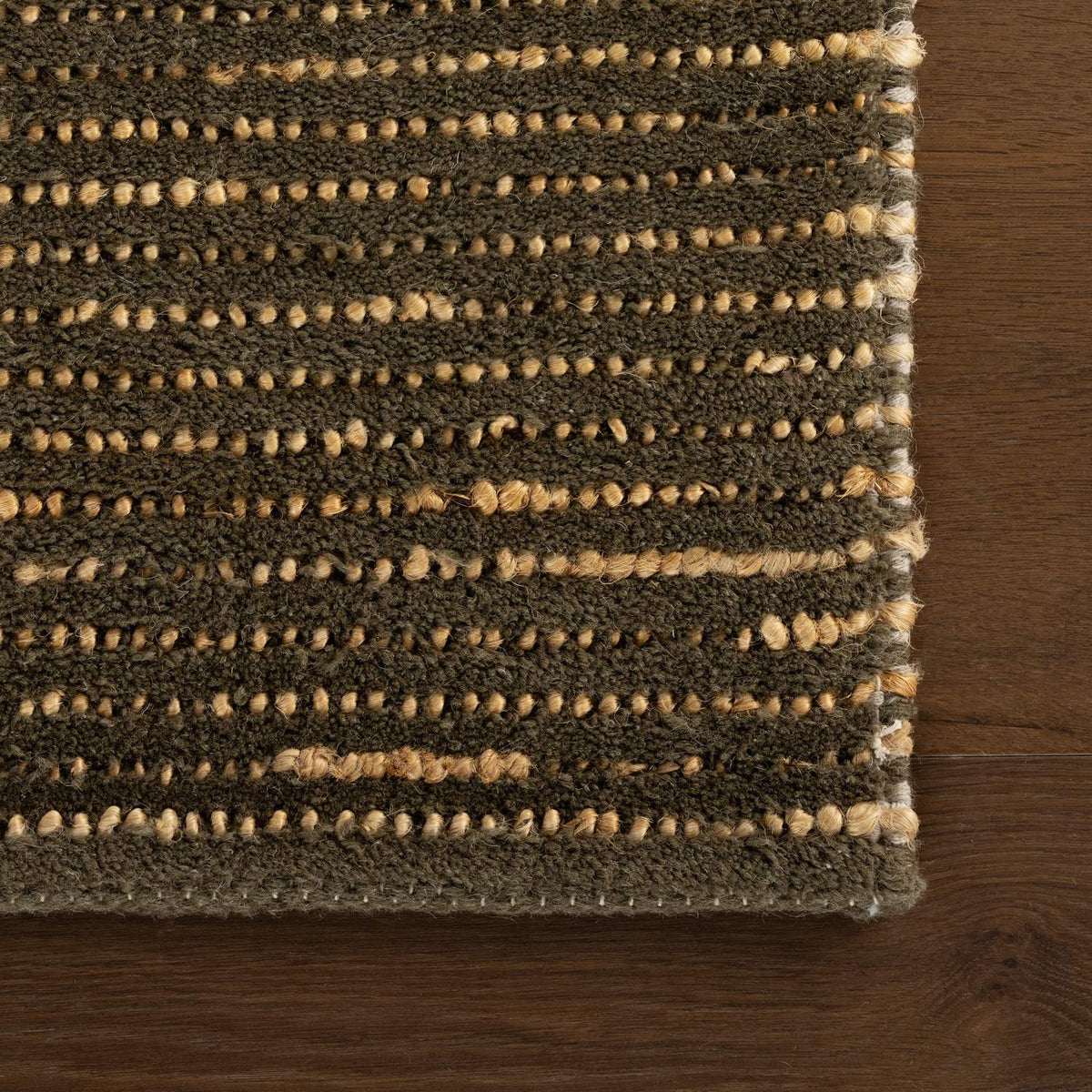 dash albert vicart da2560 green woven flatwoven wool rug