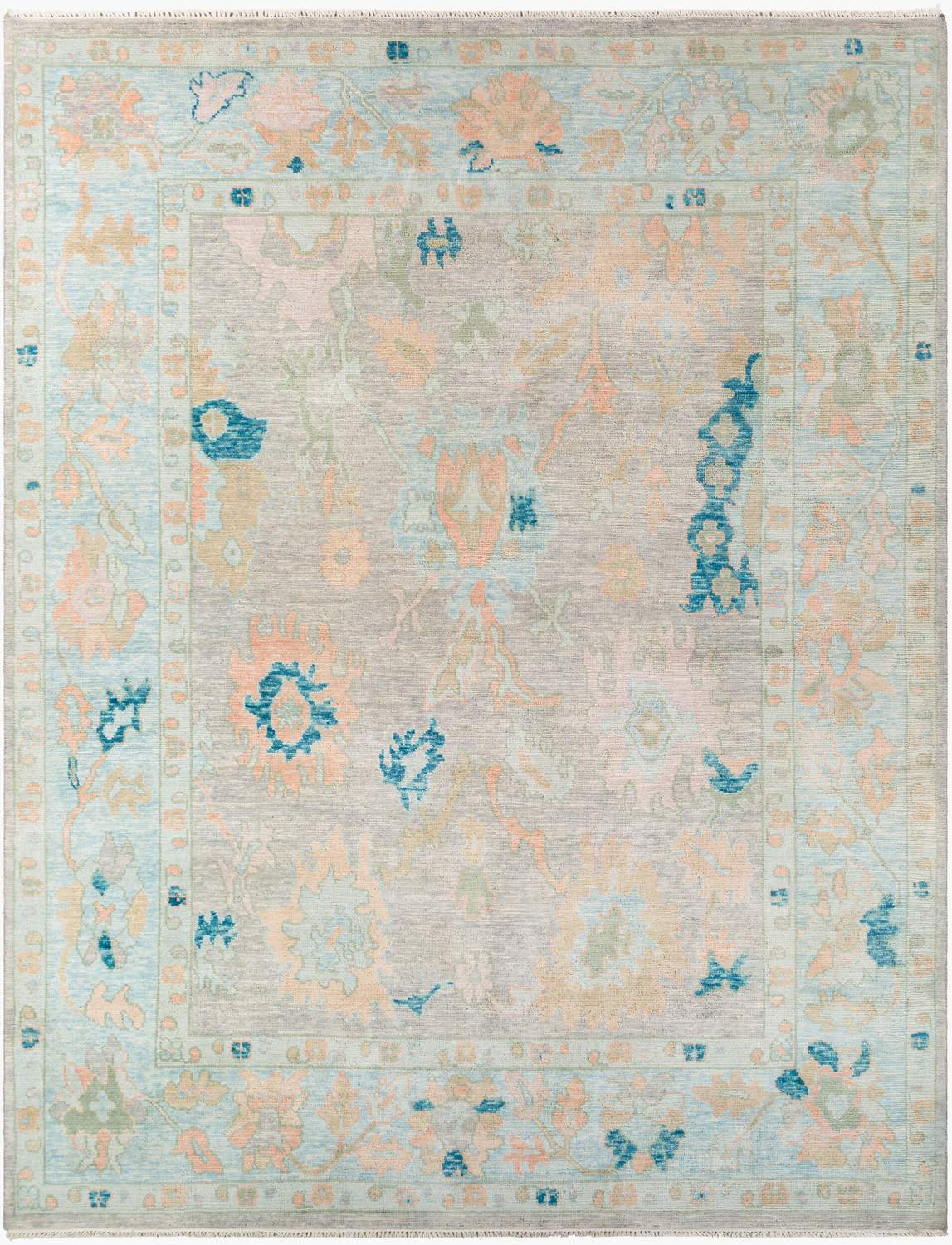 surya ushak usk 2301 light pink rug