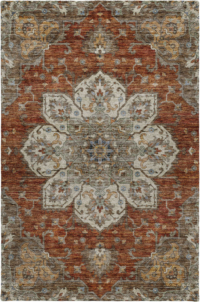 dalyn silk road sr6 paprika rug
