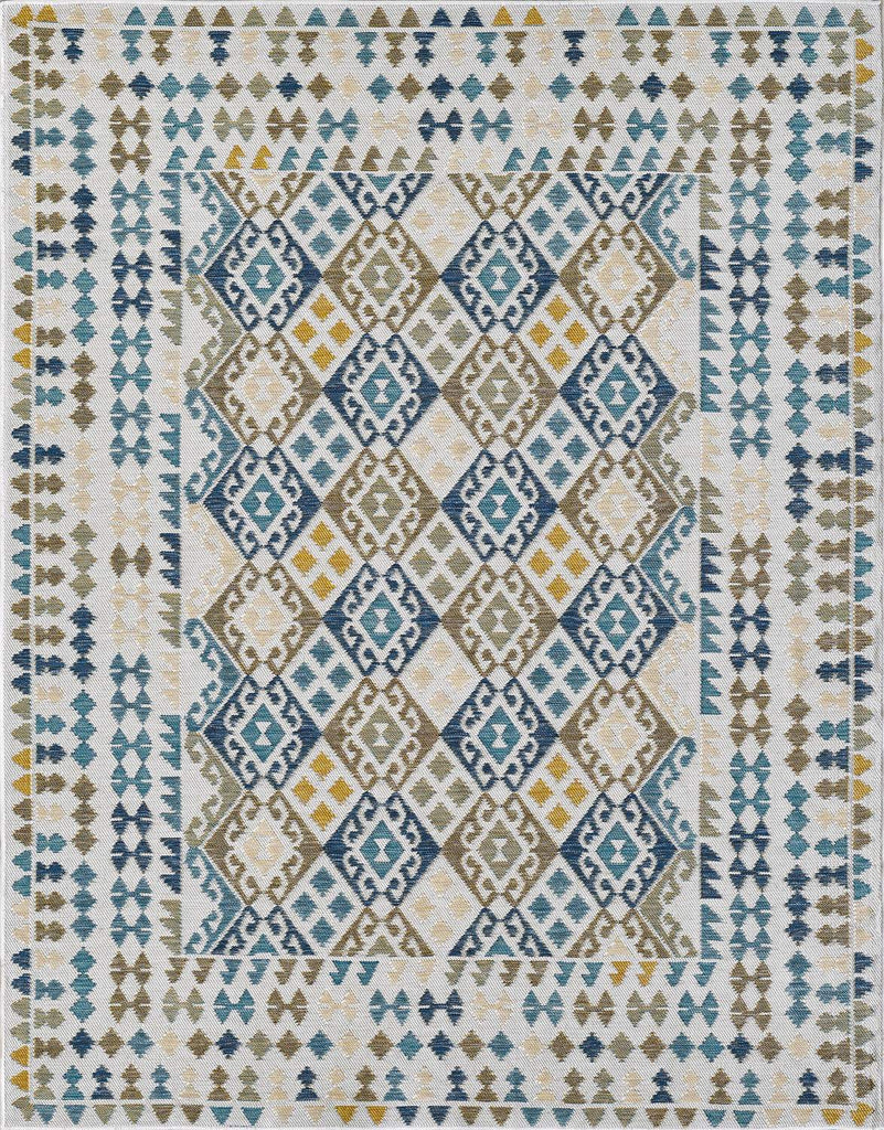 kas oriental dahlia 1402 blue rug