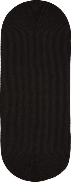 rhody solid poly s016 black rug