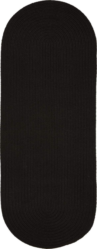 rhody solid poly s016 black rug