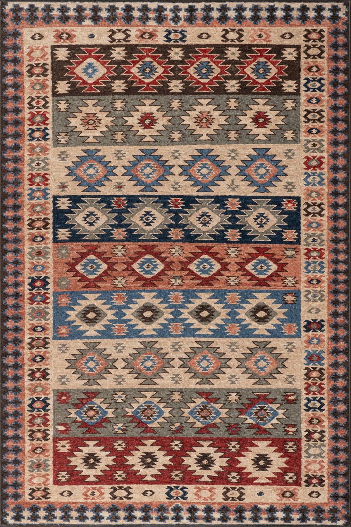 dash albert teahouse da2406 multi machine washable polyester rug