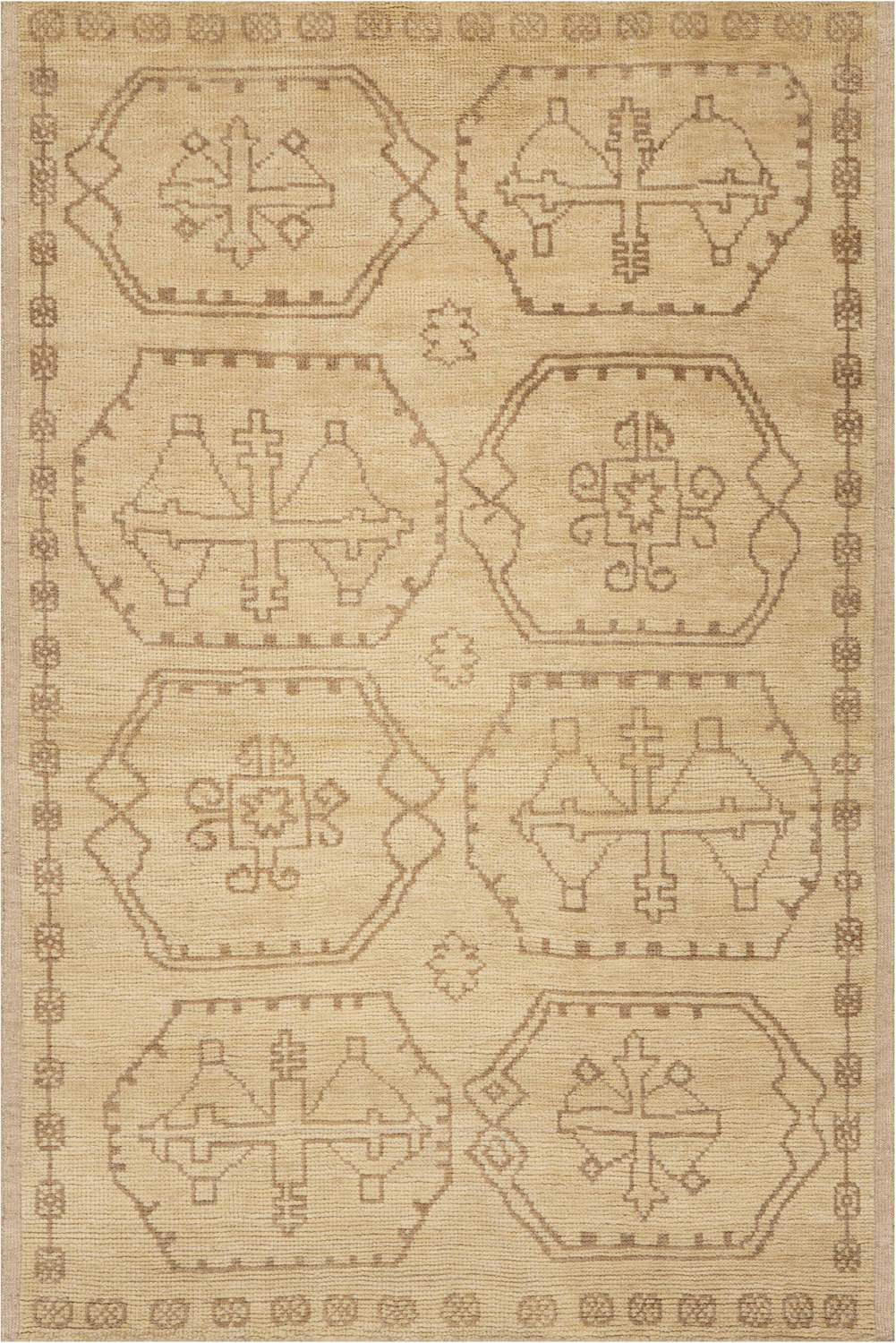 dash albert yaria da2541 beige hand knotted wool rug