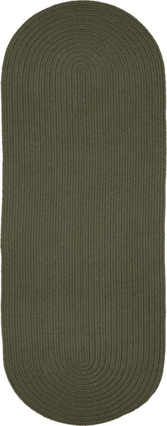 rhody solid wool s129 dk sage rug