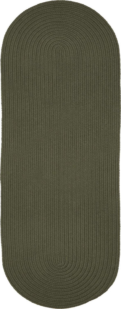rhody solid wool s129 dk sage rug