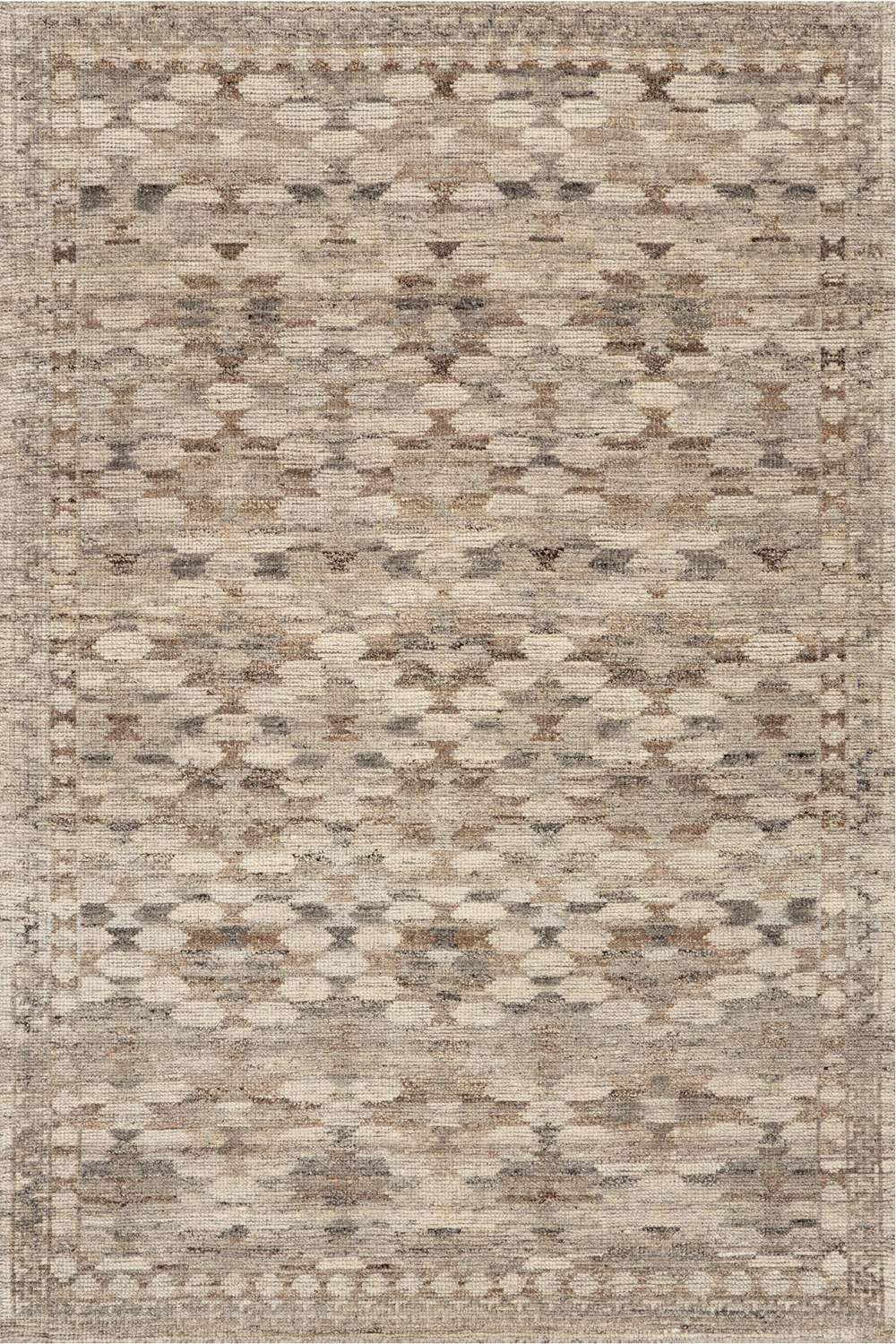 dash albert zaha da2542 grey hand knotted wool rug