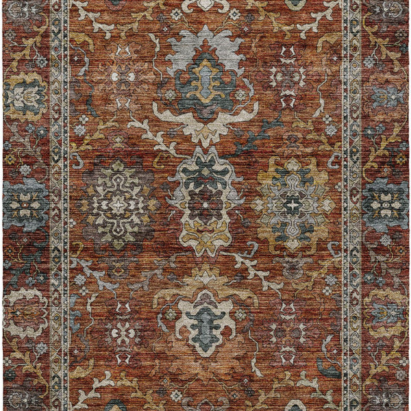 dalyn silk road sr8 paprika rug