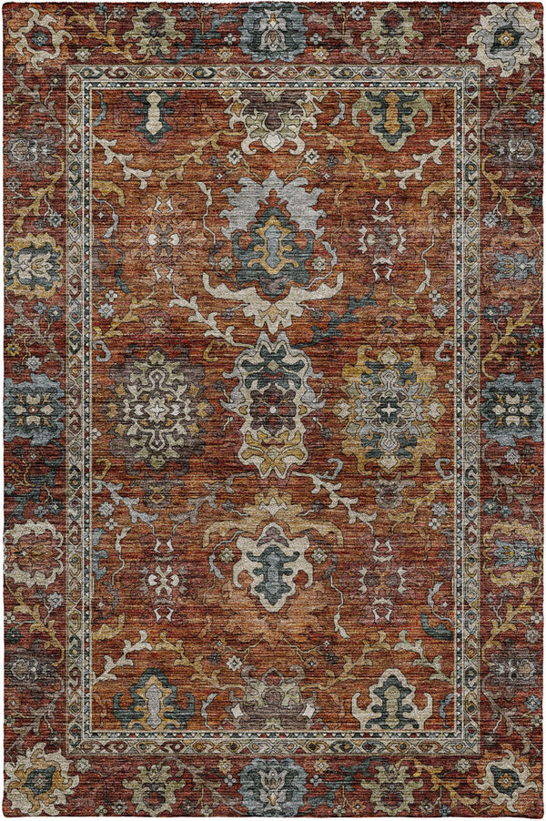 dalyn silk road sr8 paprika rug