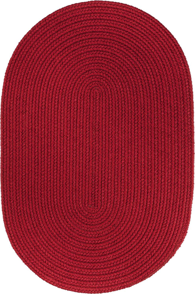 rhody solid poly s045 brilliant red rug