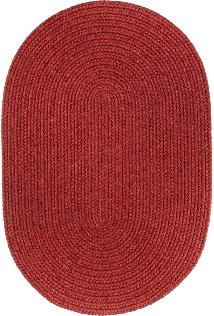 rhody solid wool s120 scarlet rug