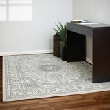 dynamic rugs ancient garden 57119 9666 soft gray rug