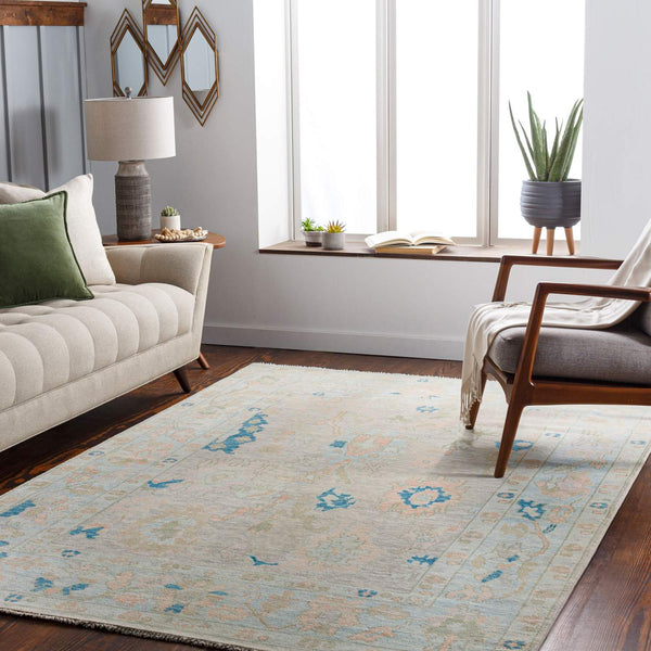 surya ushak usk 2301 light pink rug