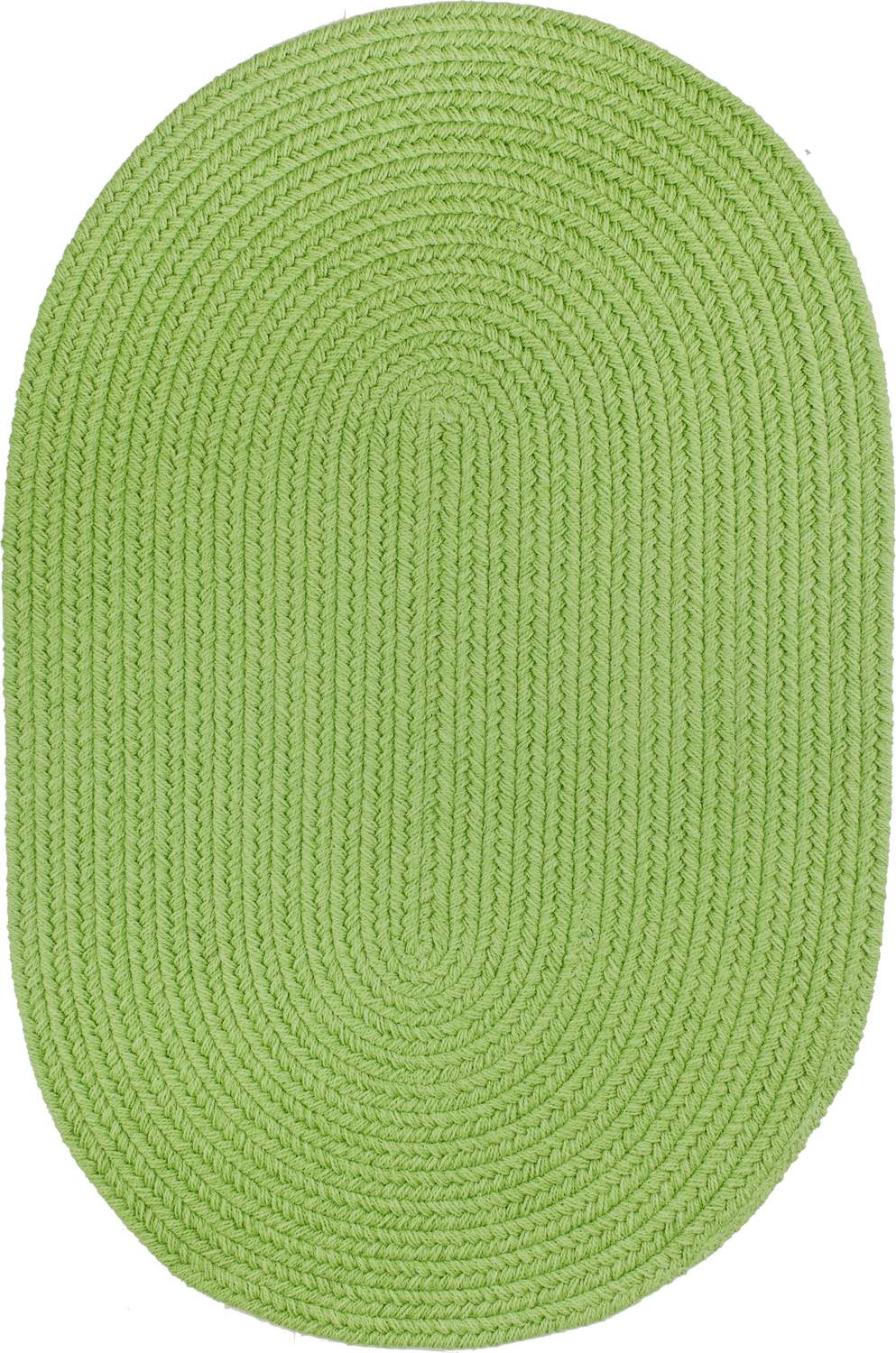 rhody solid poly s044 key lime rug