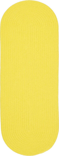 rhody happy braids hb14 solid yellow rug