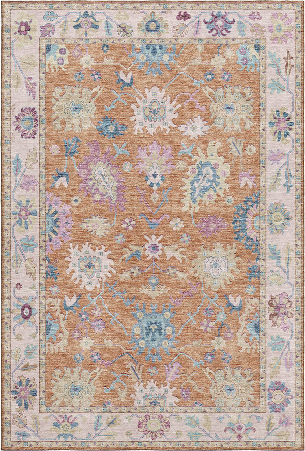 dalyn hatay hy7 orange rug