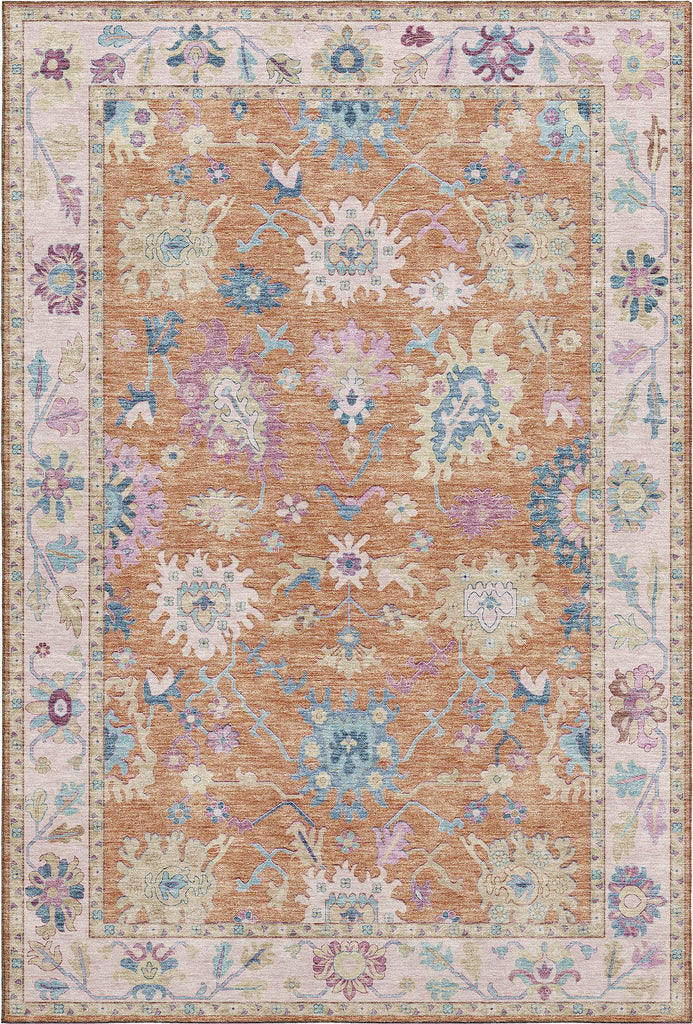 dalyn hatay hy7 orange rug