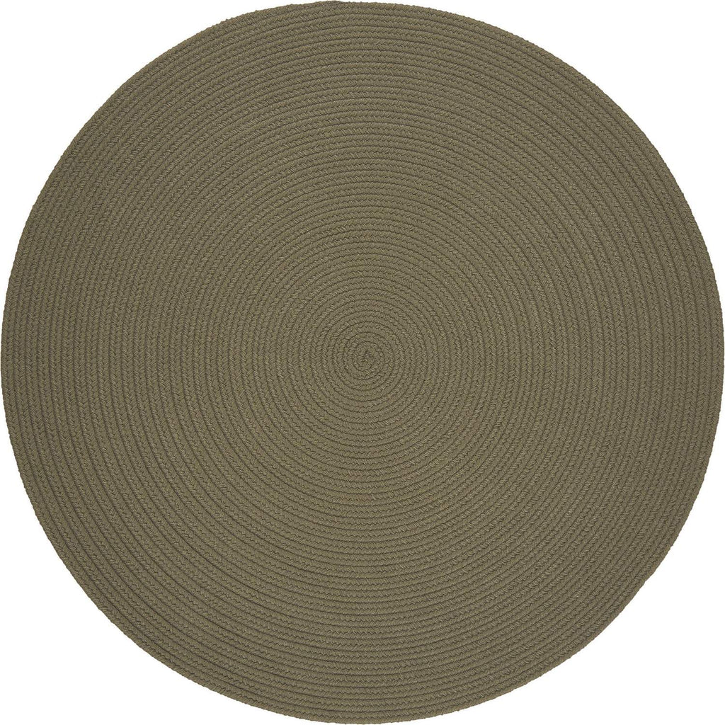 rhody solid poly s035 moss green rug