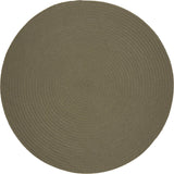 rhody solid poly s035 moss green rug