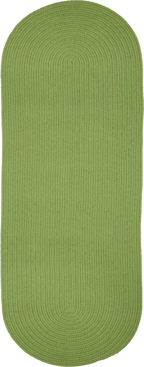 rhody solid poly s044 key lime rug