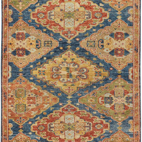 capel charleigh kazak 1206 azure multi rug