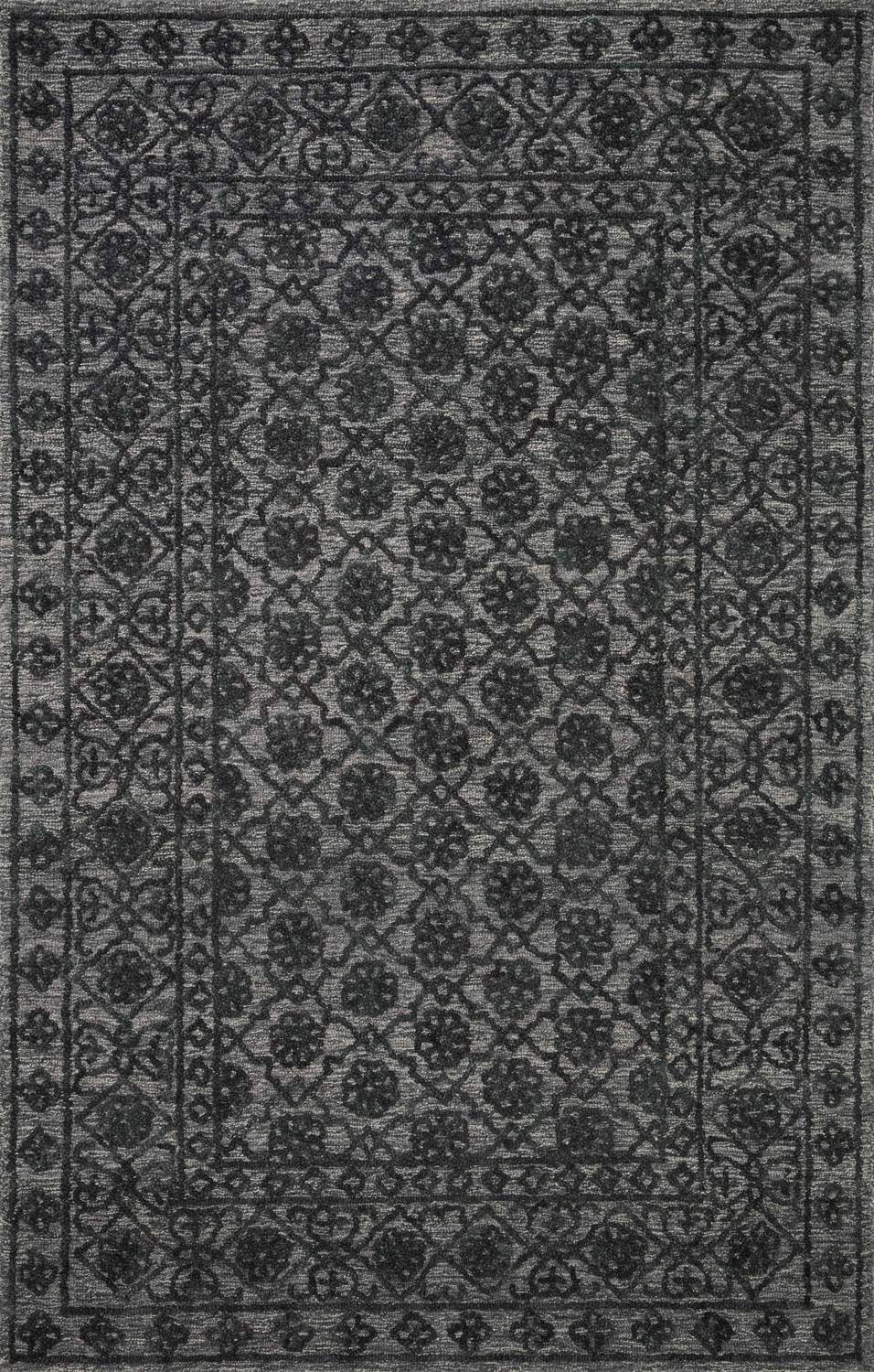 loloi rugs cecelia cec 01 smoke dark grey rug