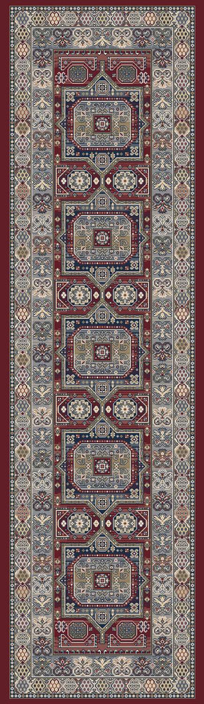 dynamic ancient garden 57147 1454 red rug