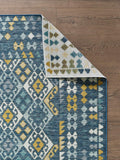 kas oriental dahlia 1402 blue rug