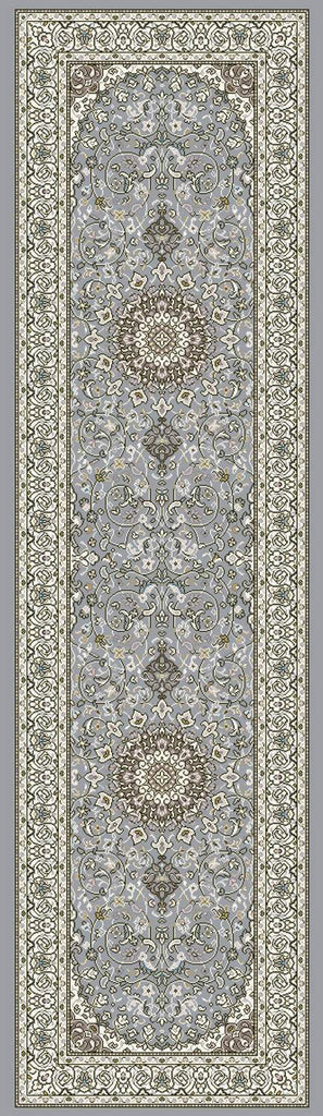 dynamic rugs ancient garden 57119 4646 steel blue rug