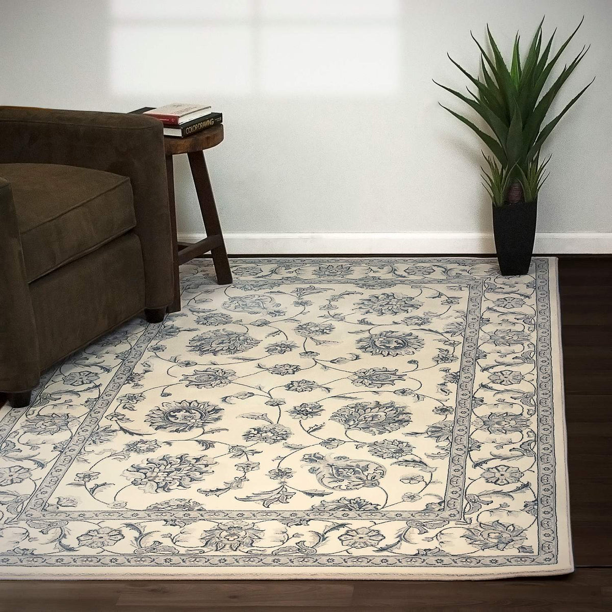dynamic rugs ancient garden 57365 6666 cream rug