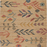 dash albert folk floral kilim da2293 natural woven flatwoven jute sisal rug