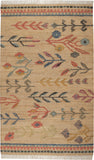 dash albert folk floral kilim da2293 natural woven flatwoven jute sisal rug