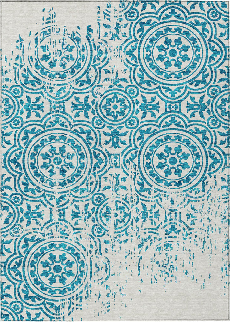 addison chantille acn758 teal rug