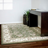 dynamic rugs ancient garden 57365 4464 green rug