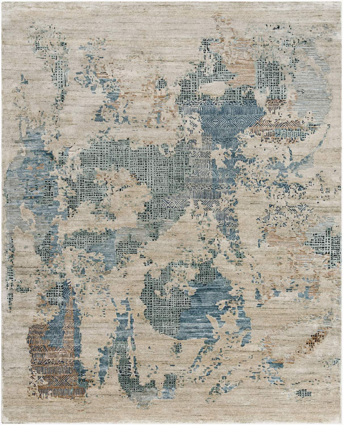 surya opulence opl 2303 slate blue rug