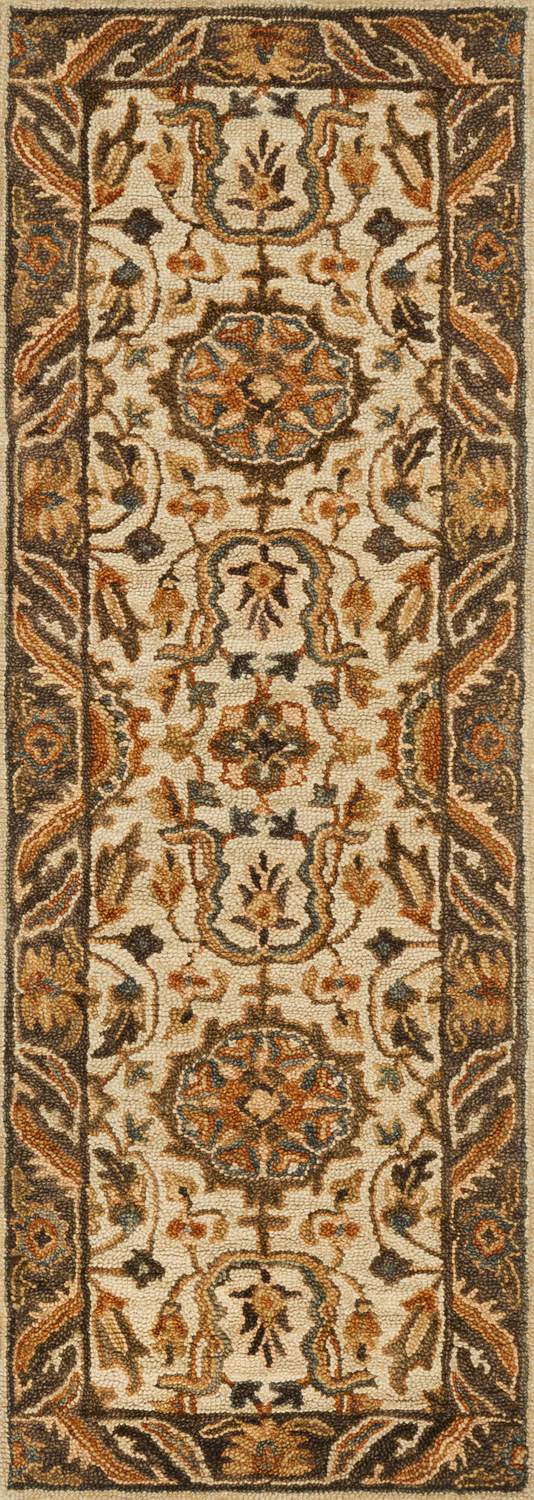 loloi rugs victoria vk 02 ivory dark taupe rug