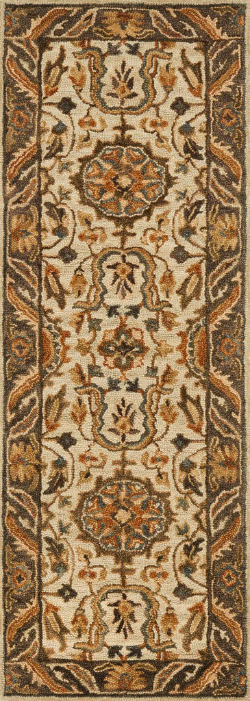 loloi rugs victoria vk 02 ivory dark taupe rug