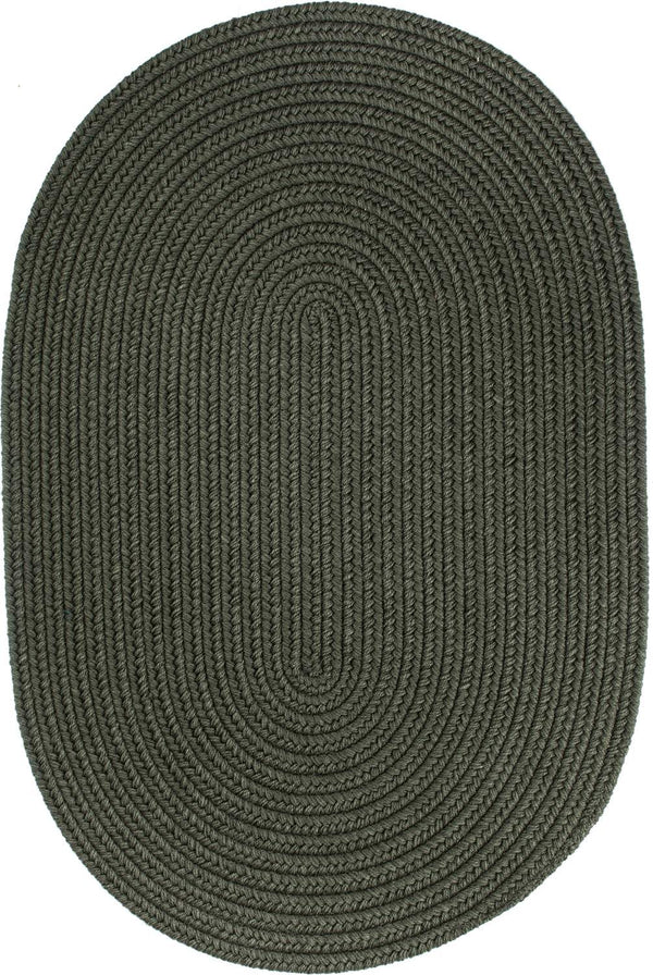 rhody solid wool s129 dk sage rug