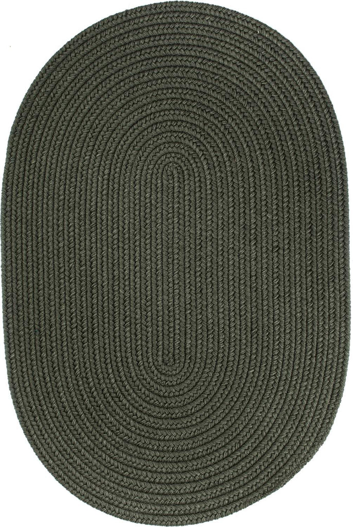 rhody solid wool s129 dk sage rug