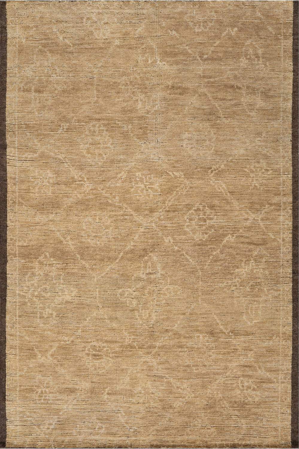 dash albert thaliva da2538 brown hand knotted wool rug