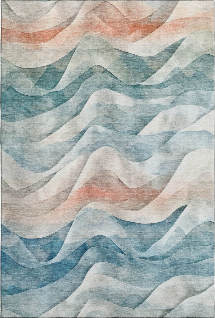 dalyn pacifica pa3 teal rug