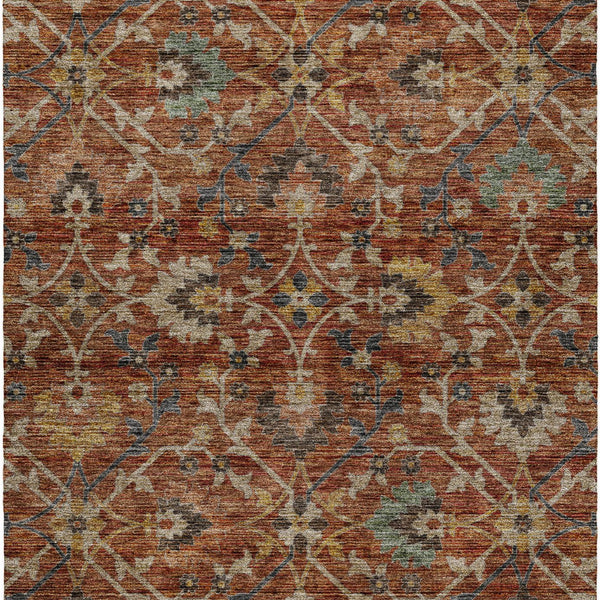 dalyn silk road sr4 paprika rug
