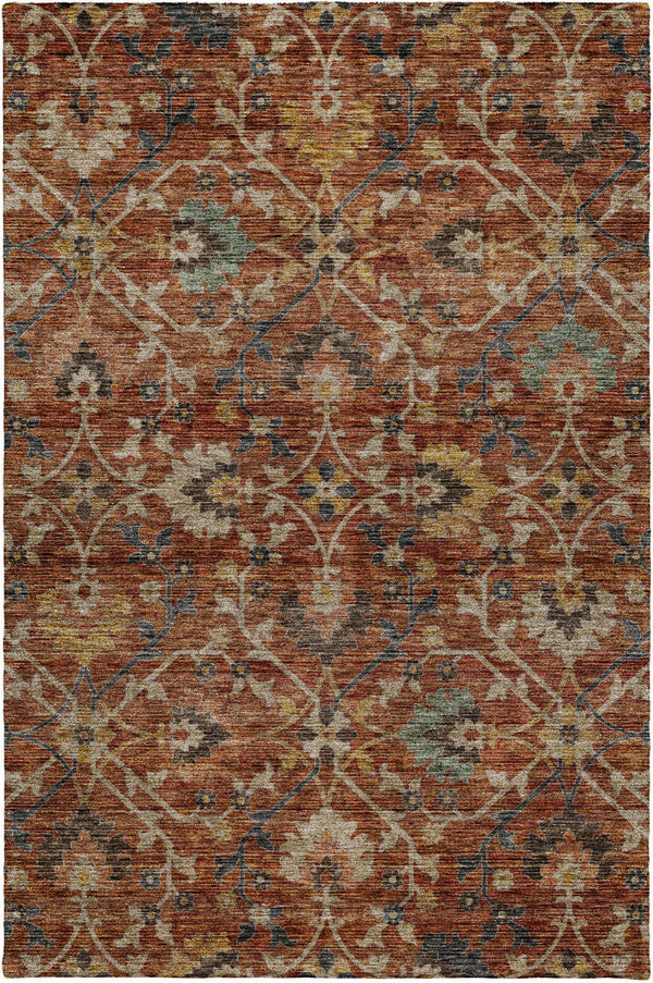 dalyn silk road sr4 paprika rug