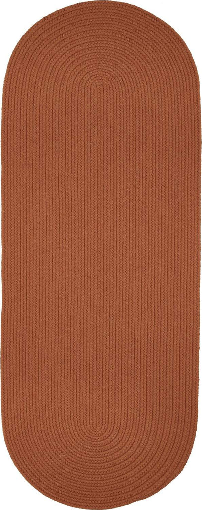 rhody solid wool s108 terra cotta rug
