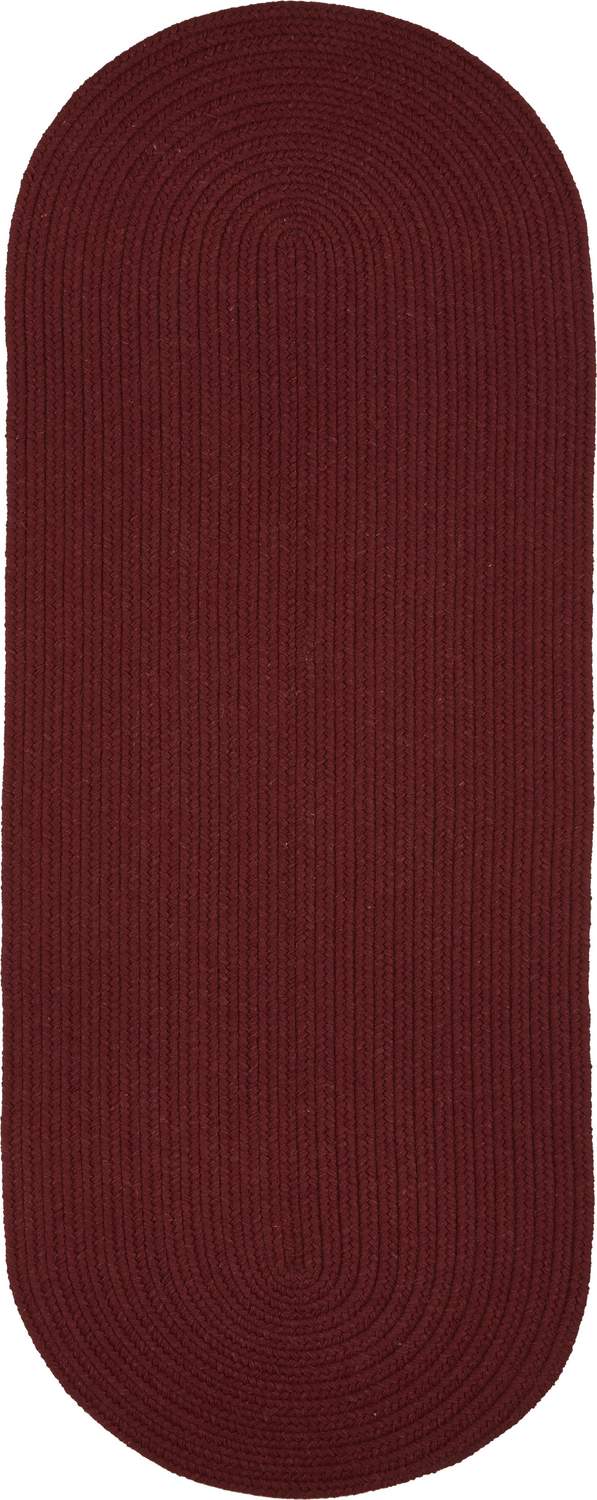 rhody solid wool s157 red wine rug