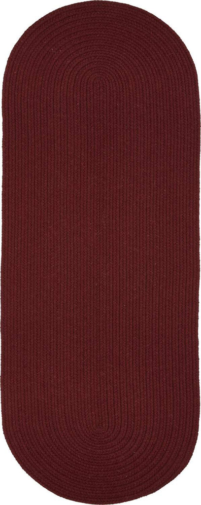 rhody solid wool s157 red wine rug