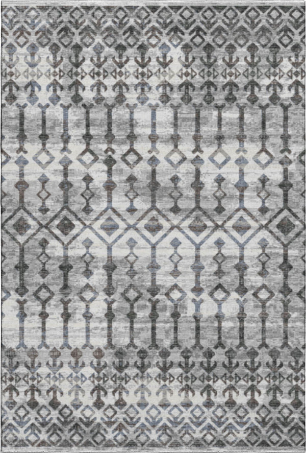 dalyn brisbane br8 silver rug