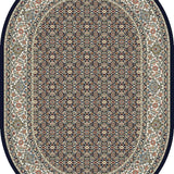 dynamic rugs ancient garden 57011 3464 navy rug
