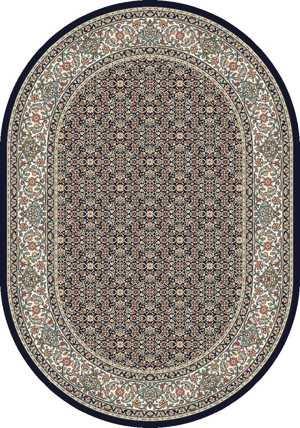 dynamic rugs ancient garden 57011 3464 navy rug