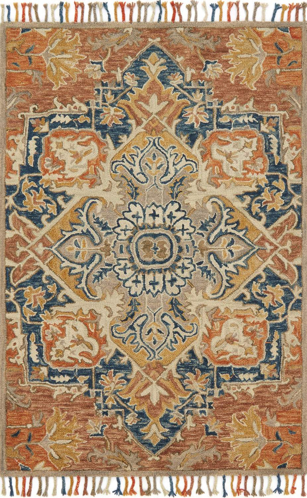 loloi rugs zharah zr 10 rust blue rug